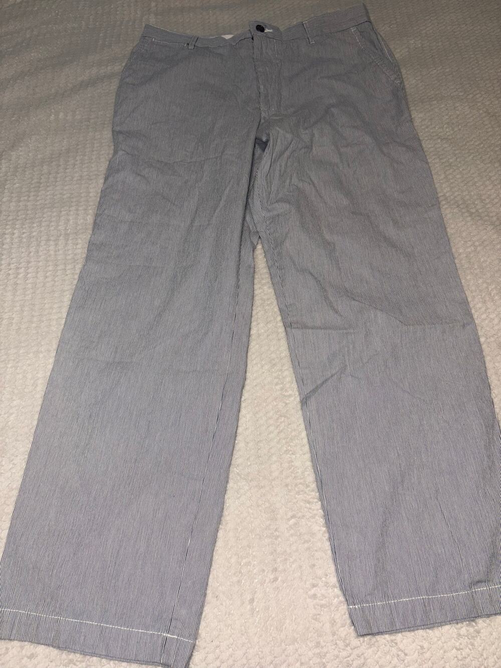 Dockers 34 x 30 pinstripe chinos gray white